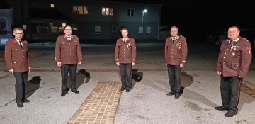 Wehrversammlung der Feuerwehr Ebersdorf - Kommandant HBI Jürgen Stark und Kommandant-Stellvertreter OBI Hannes Peheim wiedergewählt