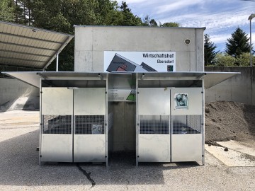 Neue Sammelboxen für Lithium-Akkus im Altstoffsammelzentrum Ebersdorf