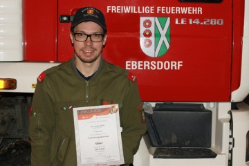 FF-Ebersdorf, Funkleistungsabzeichen in Silber für Christoph Goger